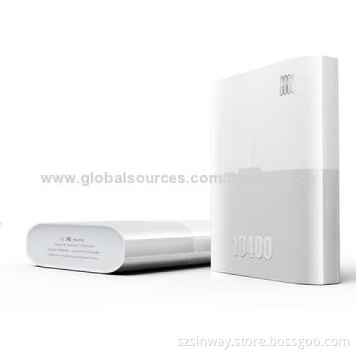 10,400mAh Power Banks with Quickly Charges, Touch Switch, 5V DC/1A OutputNew